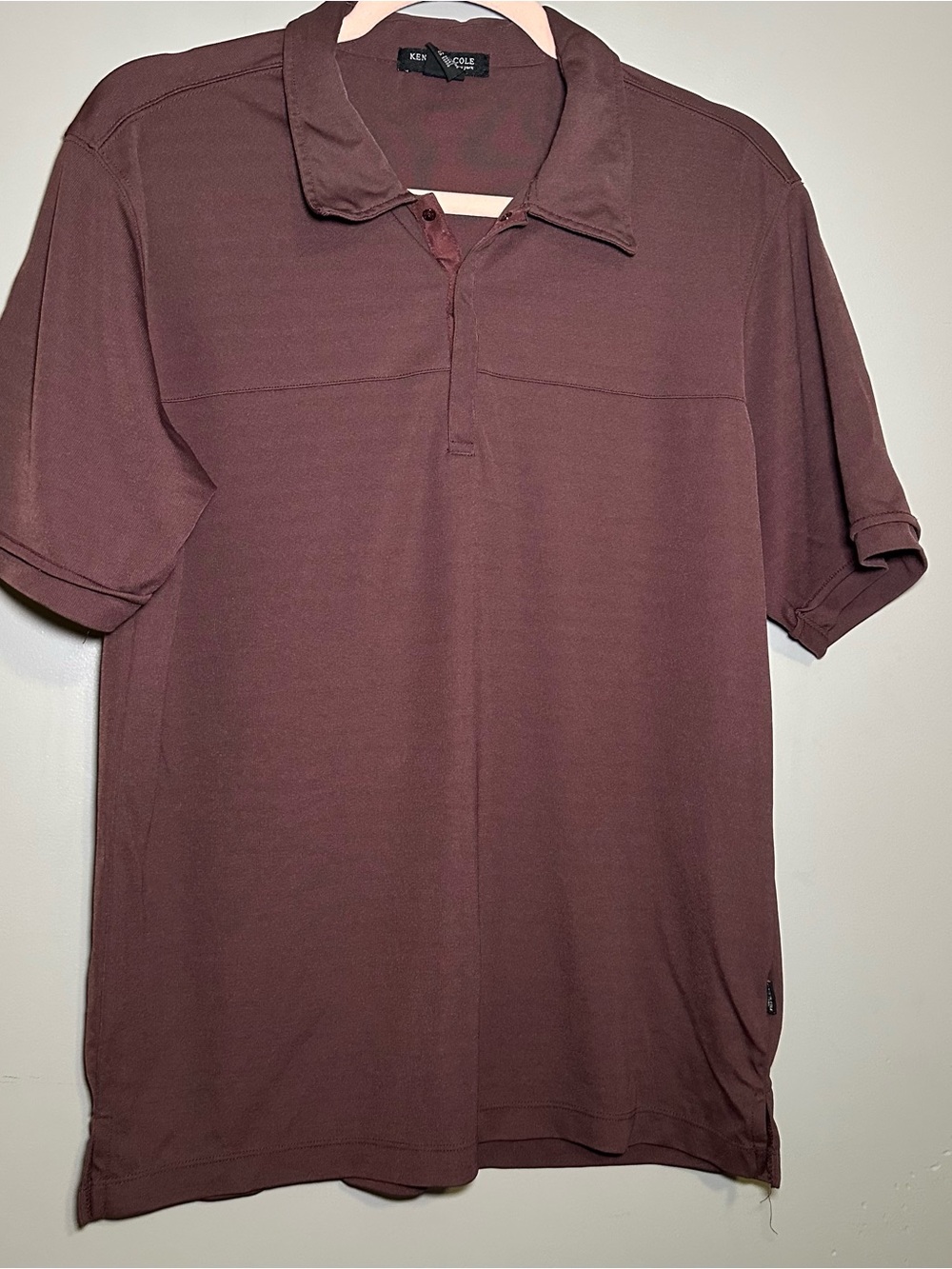 Kenneth Cole Men's Polo Shirt - Plum Brown